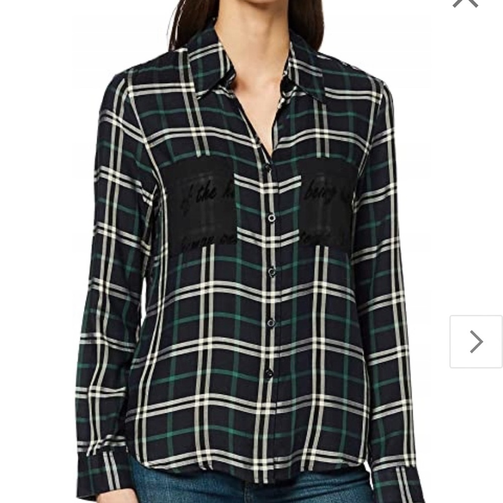 Desigual Marisa plaid shirt  (xs) 🍁